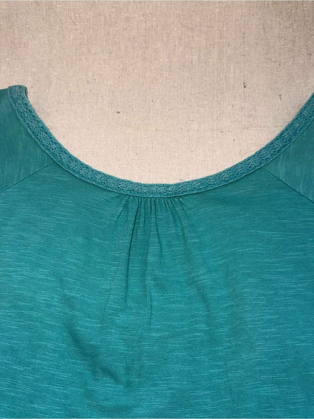 Eddie Bauer Short Sleeve Tee Teal Green with Tan Details Size XL - Picture 8 of 12